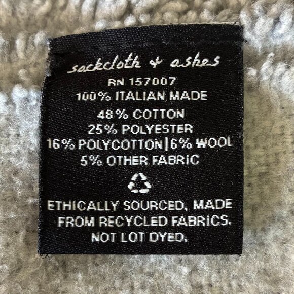 SACKCLOTH & ASHES 59"x70" Italian-Made Essentials Blanket Throw - Picture 13 of 13